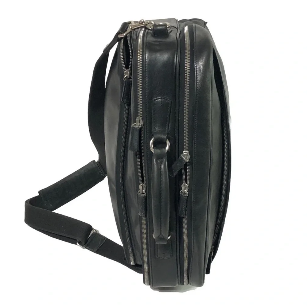 Coach Briefcase Black Leather H1S-5306 With Strap